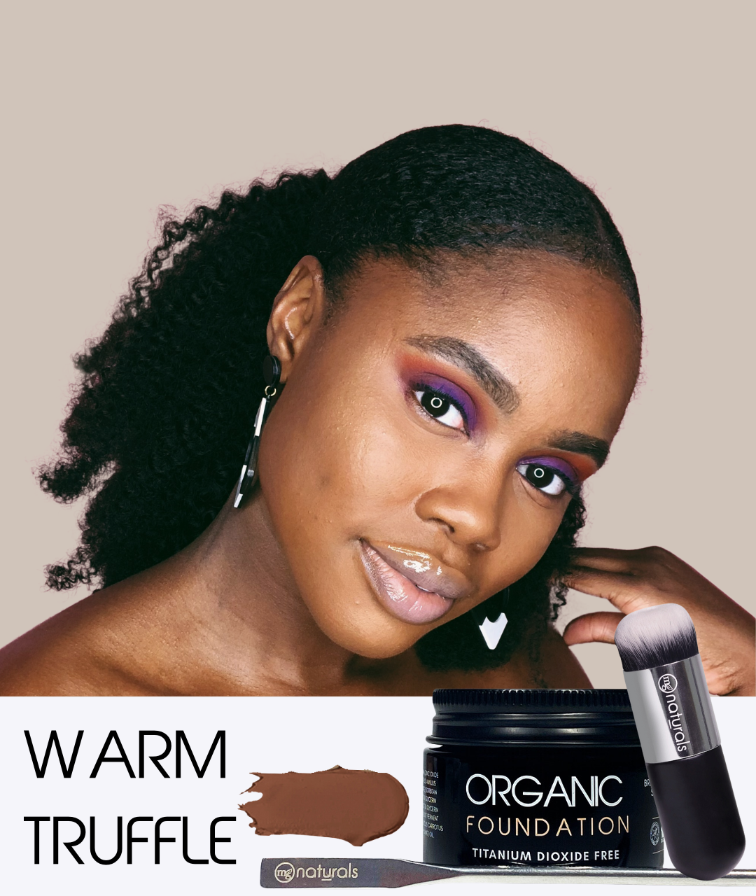 Titanium Dioxide Free Foundation with brush