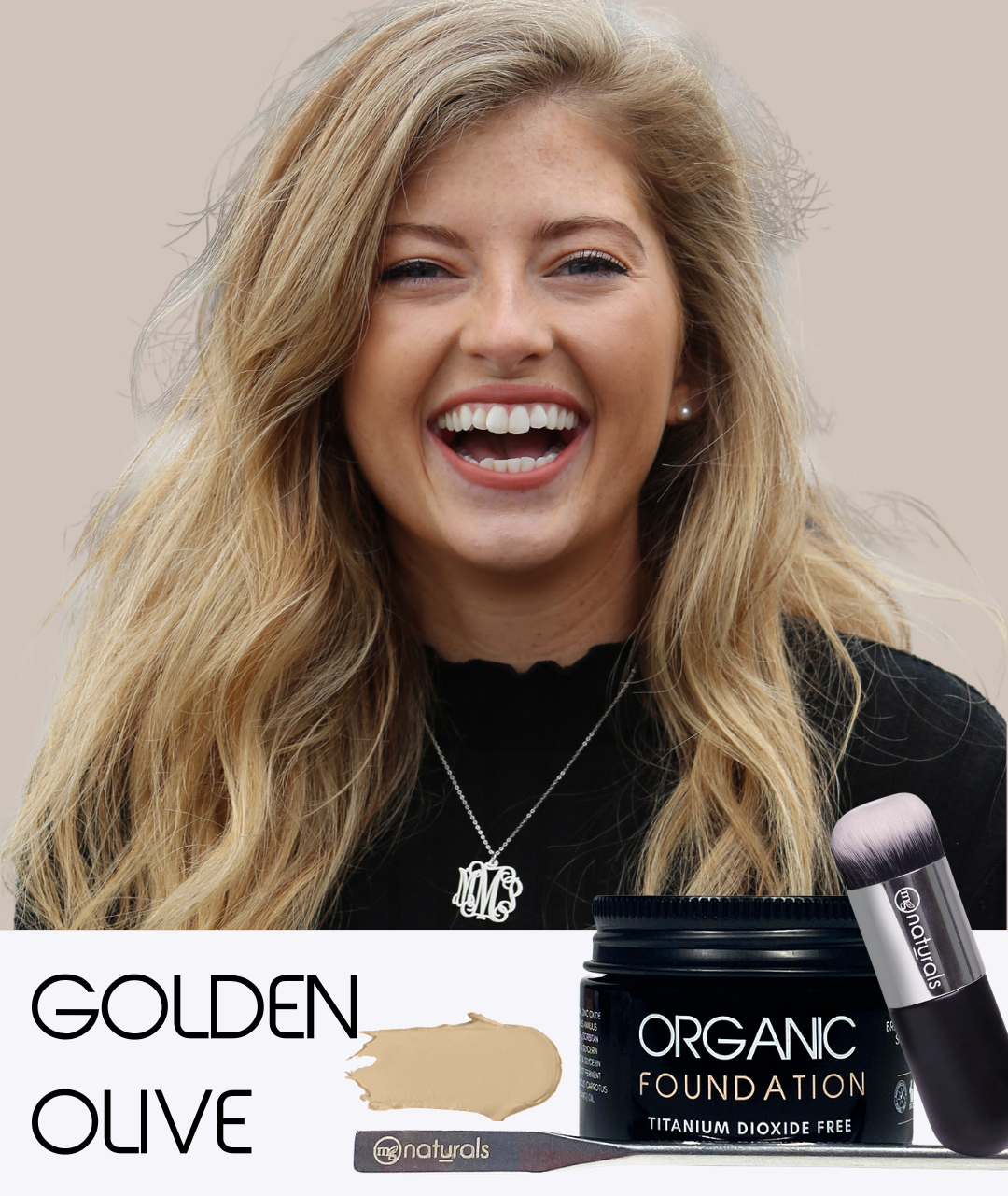 Titanium Dioxide Free Foundation with brush