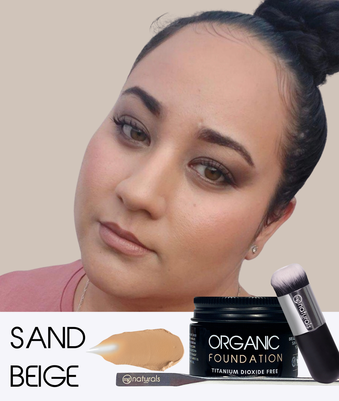 Titanium Dioxide Free Foundation with brush