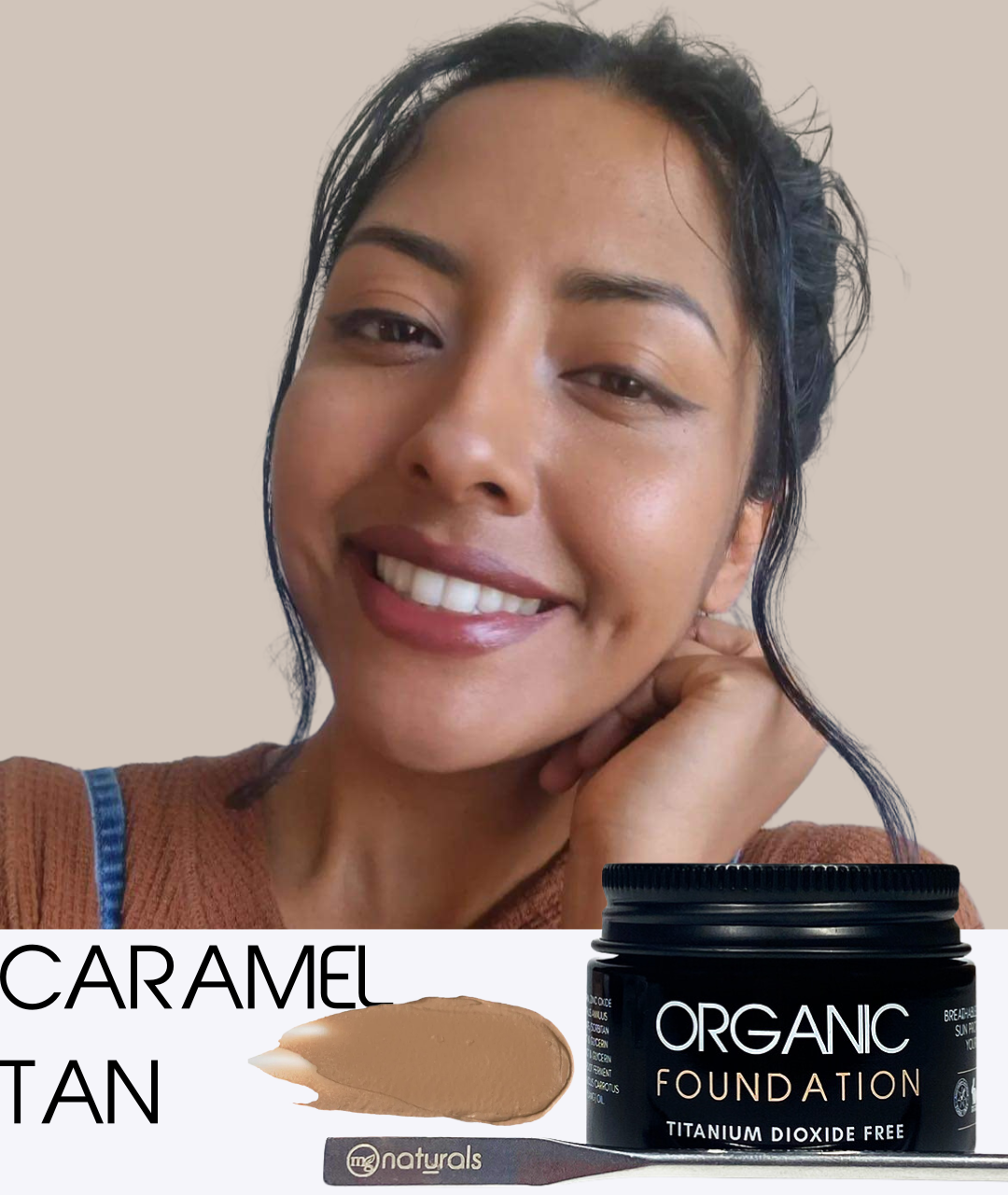 Organic Liquid foundation | Without Titanium Dioxide