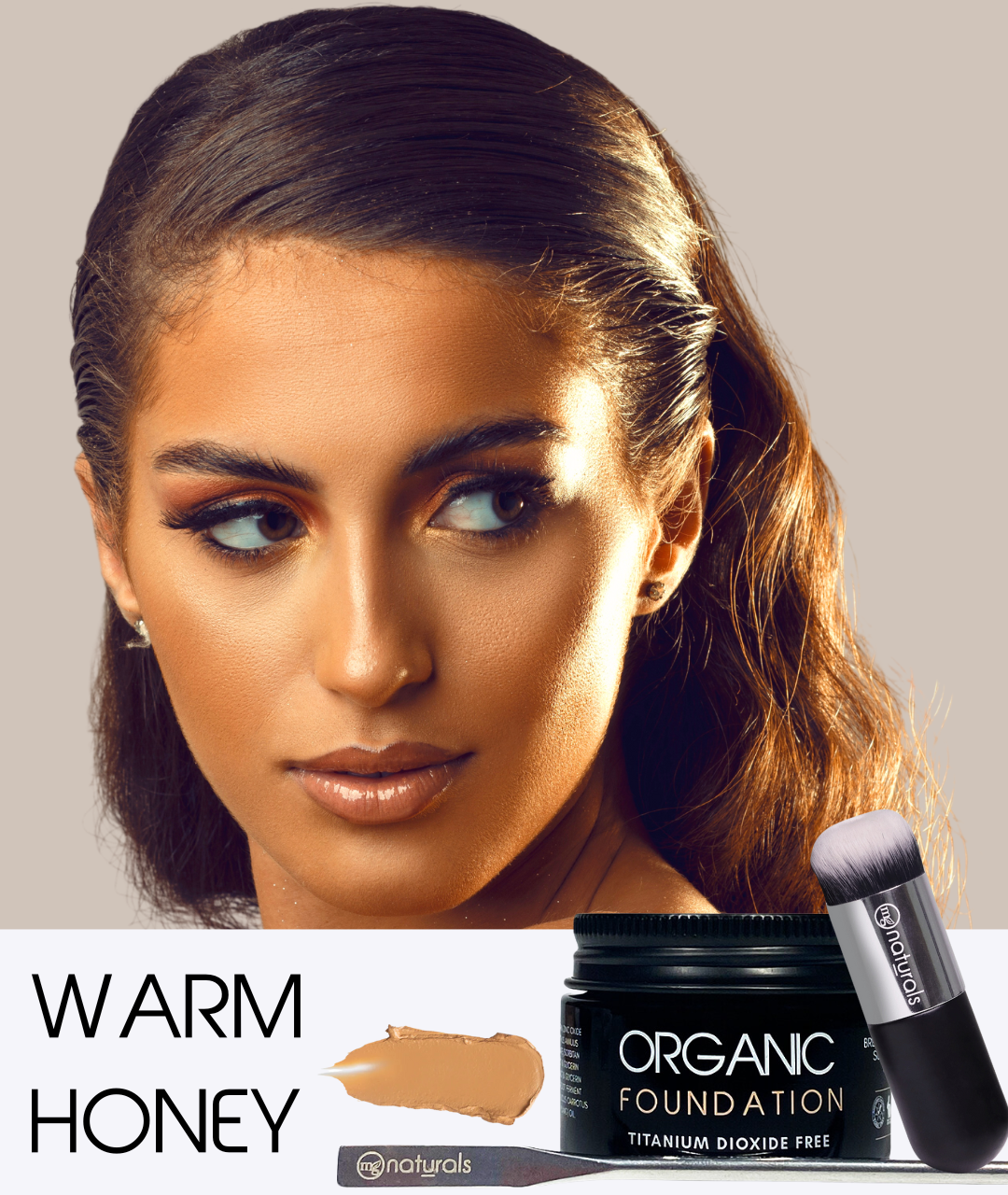 Titanium Dioxide Free Foundation with brush