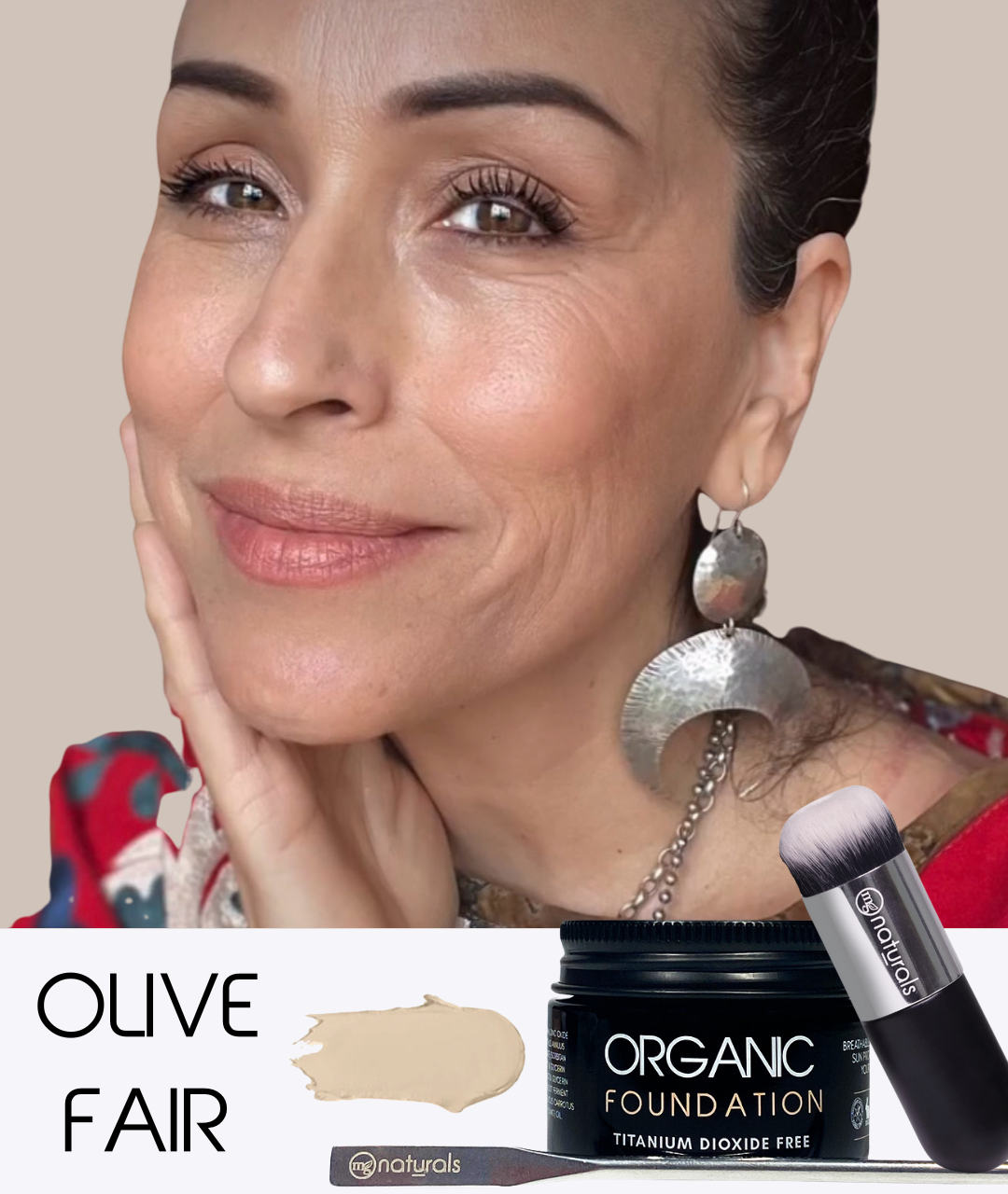 Titanium Dioxide Free Foundation with brush