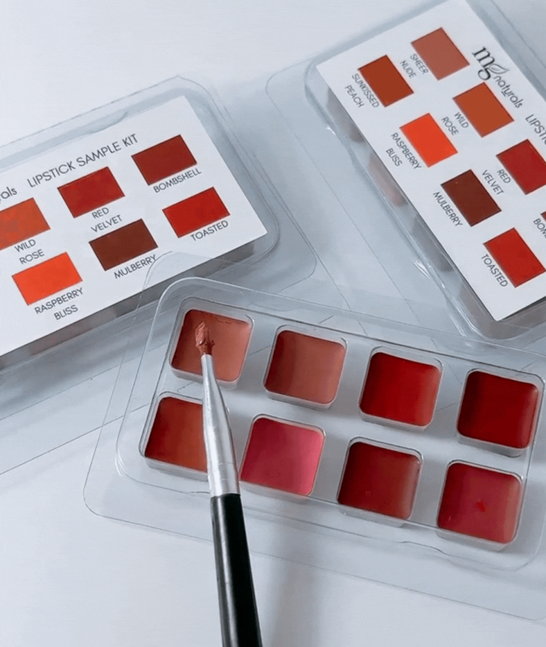 Organic Lipstick Taster Sample Kit| Titanium Dioxide + Mica Free Lipstick