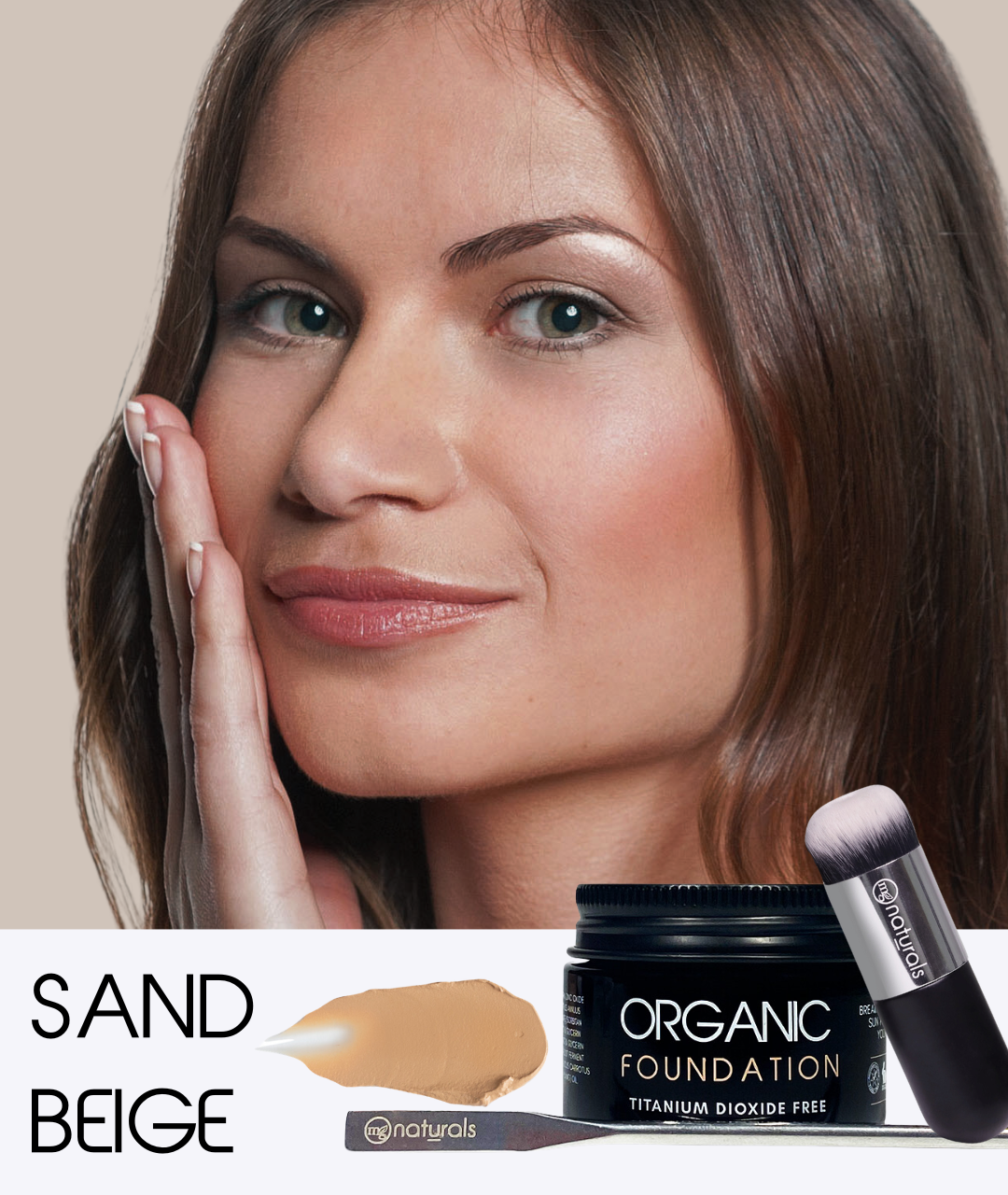 Titanium Dioxide Free Foundation with brush