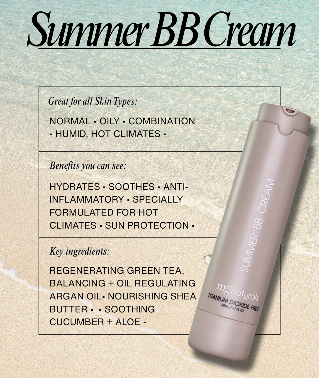 Organic Summer BB Cream | Makeup for Summer