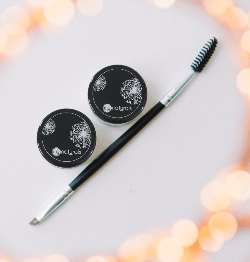 MG Naturals clean beauty, nontoxic, cruelty free, vegan eyebrow brush.