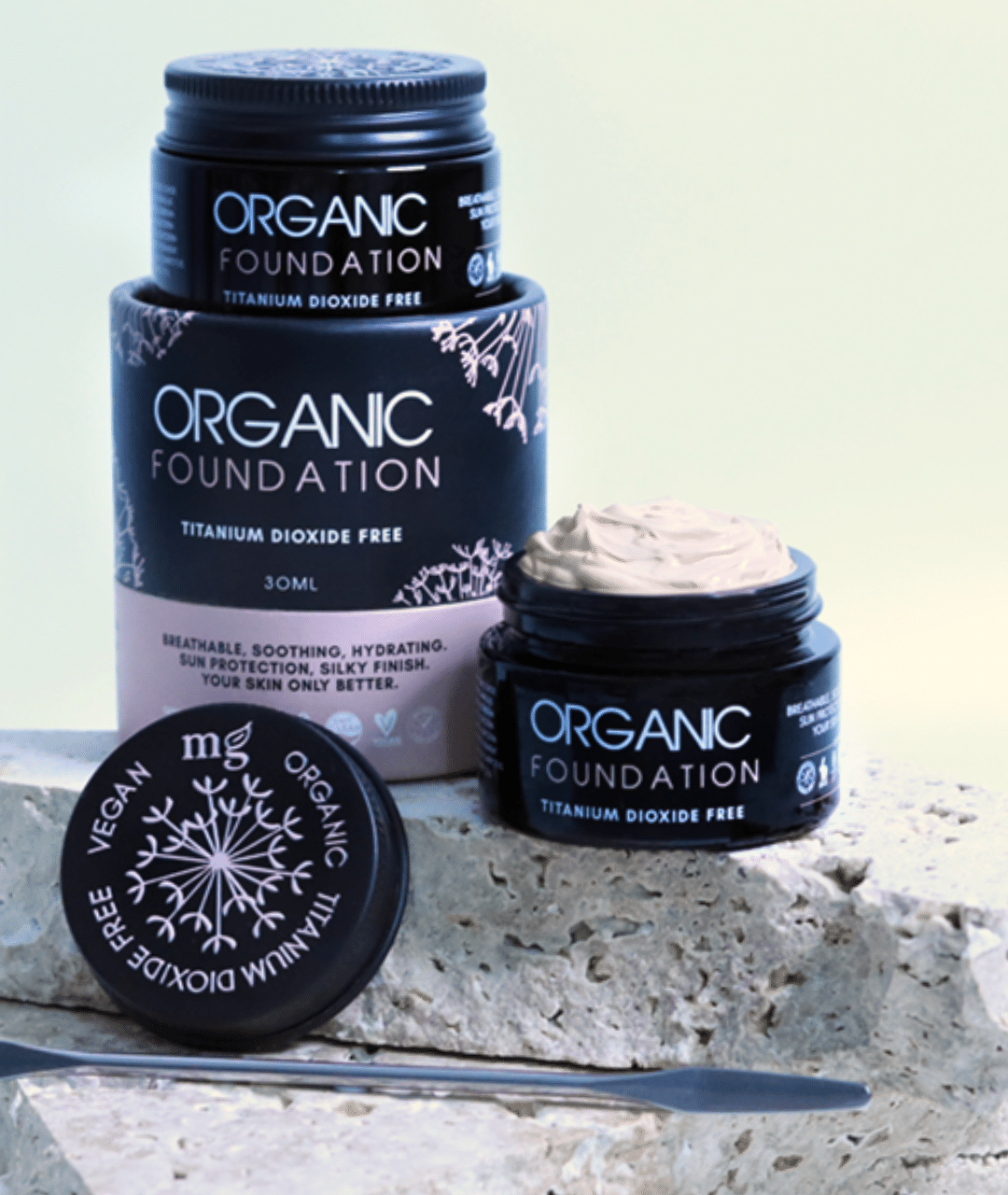 Organic Liquid foundation | Without Titanium Dioxide